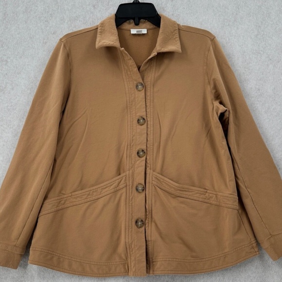 Jill Women's Knit Barn Coat (Camel - Mustard Yellow) Small - Picture 2 of 7